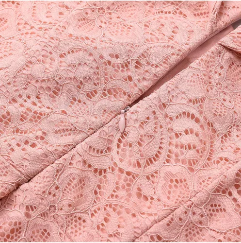 Vista 7 de HomRain - Vestido elegante con encaje floral para mujer, con hombros descubiertos y dobladillo asimétrico, para bodas, cócteles y fiestas