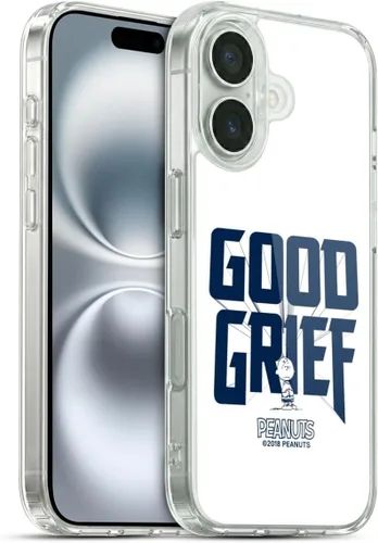 Vista 13 de Head Case Designs Funda de gel con licencia oficial de Peanuts Charlie Brown Good Grief Rock Tees [protección de grado militar] compatible con Apple