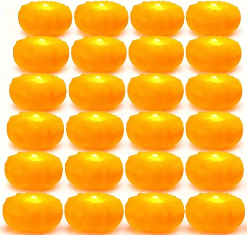 Vista 11 de Paquete de 12 velas LED flotantes sin llama de 5,8 cm, vela flotante activada por agua y operada por batería con más de 180 horas de duración