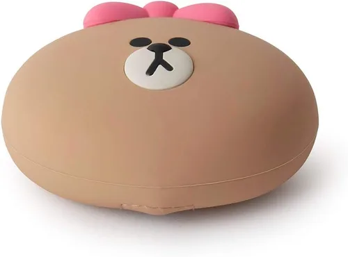 Vista 7 de Line Friends CHOCO - Bolso pequeño de silicona para monedero, color beige