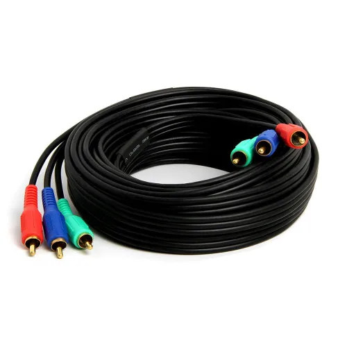 Vista 2 de Cmple - Cable de video componente RGB macho 3 RCA macho a 3RCA para HDTV - 25 pies