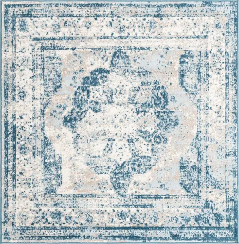 Vista 205 de Unique Loom Sofia Collection - Alfombra de área - Salle Garnier (3' 3" x 5' 3" Rectángulo, Turquesa/Azul)