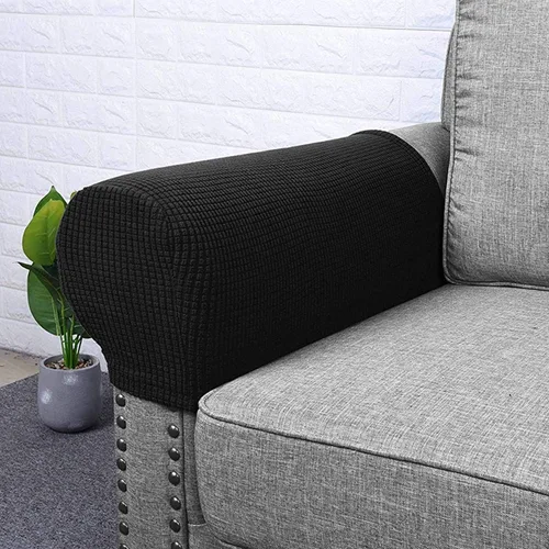Vista 2 de Fundas repelentes al agua para reposabrazos de sofá, tela elástica de elastano, antideslizante, protector de muebles, fundas para sillón reclinable