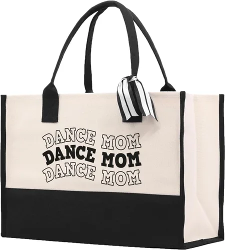 Vista 10 de VANESSA ROSELLA Bolsa de lona de algodón Nueva mamá regalo mejor mamá nunca bolsa perro mamá tote compras