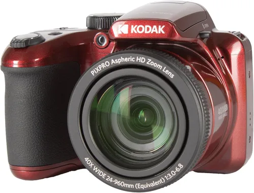 Vista 2 de Kodak PIXPRO AZ405 - Cámara digital (rojo) Sensor de 20 MP, zoom óptico de 40x, lente gran angular de 0.945 in y estabilización óptica de imagen