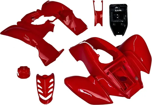 Vista 10 de Plástico para parachoques delantero RedCap ATV Quad para RedCat VX 150cc, Baja 90, Roketa, Yamoto 250cc, 110cc, 125cc (Negro)
