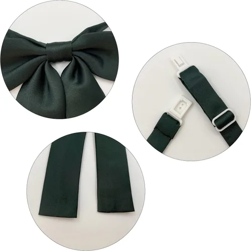 Vista 5 de SYAYA Pajarita occidental para mujer, corbatín de coronel para mujer, uniforme de Lolita o cosplay, accesorio de camiseta para graduación WBT-8