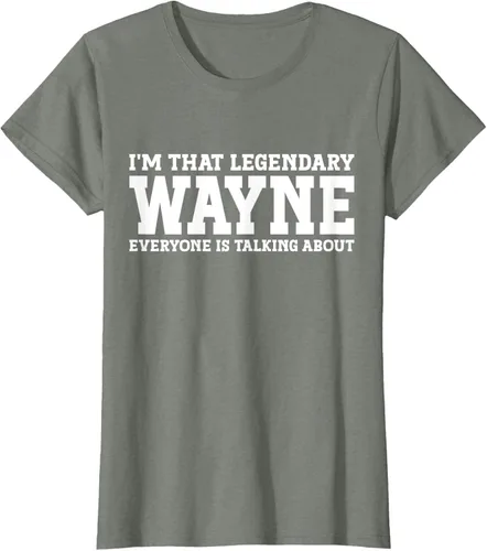 Vista 16 de Wayne Personal Name Funny Wayne Camiseta, Negro
