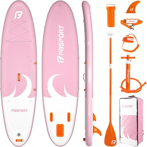 Vista 21 de FBSPORT Tabla de remo de pie prémium de 11 pies, tabla de yoga con accesorios de SUP y bolsa de transporte, amplia posición, control de surf Negro