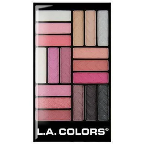 Vista 2 de L.A. COLORS Paleta de sombra de ojos Glam de 18 colores, Glam Diva CES748
