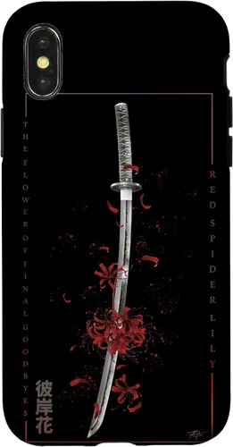 Vista 5 de Higanbana o Spider Lily con anime Samurai Sword - Carcasa estética para iPhone 17