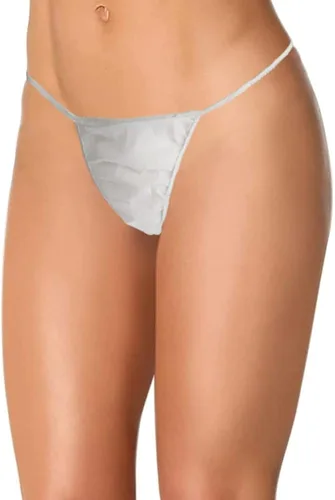 Vista 2 de Bragas desechables para ropa interior de spa Bikini mujeres Spray bronceado envuelto individualmente, Blanco Bikini