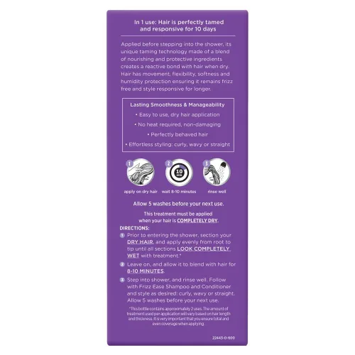 Vista 2 de John Frieda Frizz Ease - Tratamiento de 10 días para domar el cabello antes de la ducha, 5 onzas líquidas