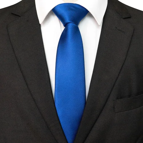 Vista 2 de Corbata de seda para hombre de color sólido de 2.8 in para negocios y bodas