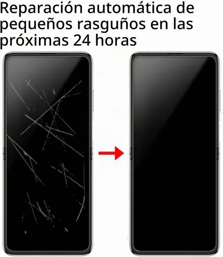 Vista 5 de Protector de pantalla antiespía antirreflejos interno para Moto Razr+ 2023 Protector de pantalla exterior mate de privacidad Película suave