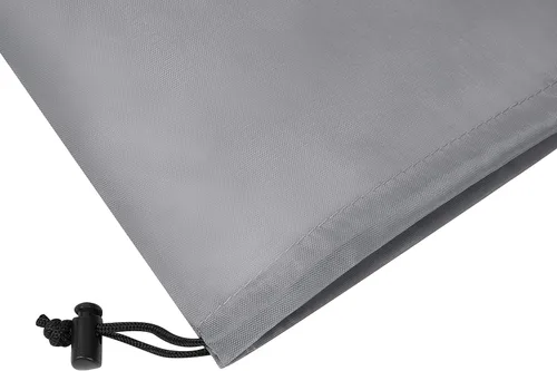 Vista 5 de Bolsa con cordón Bolsa de nailon para cinchas y cosas con palanca (8 x 11-12 unidades, gris), Gris, Bolsa rectangular básica con cordón y palanca