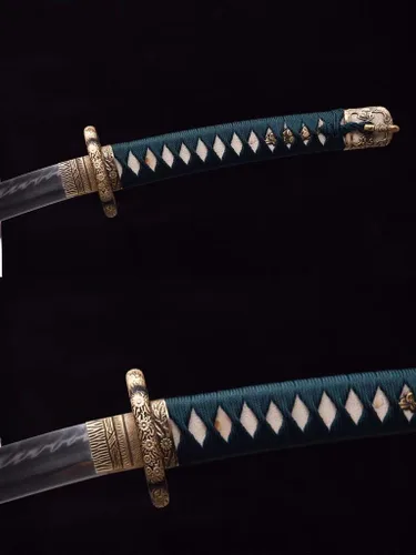 Vista 8 de Tachi - Espada Katana hecha a mano, espada samurái japonesa real (espada completa de acero), regalos de lujo para él