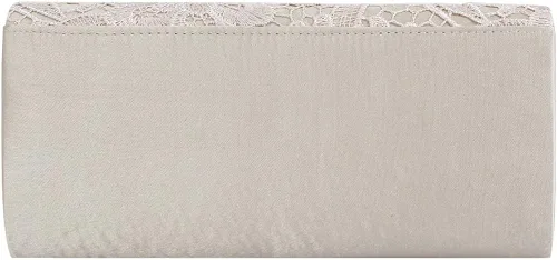 Vista 2 de U-Story Elegante bolso de mano de encaje floral para mujer para fiesta de noche
