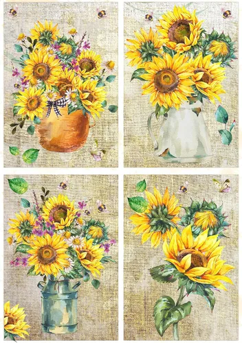 Vista 35 de Papel de arroz para decoupage A4, papel vintage para decoupage, papel vintage (Highland de Navidad - 2 hojas)