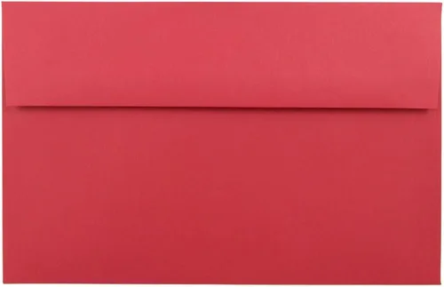Vista 16 de JAM PAPER Sobres de invitación de colores A1 de 4 barras - 3 5/8 x 5 1/8 - Rojo reciclado - 100 unidades Pack of 100