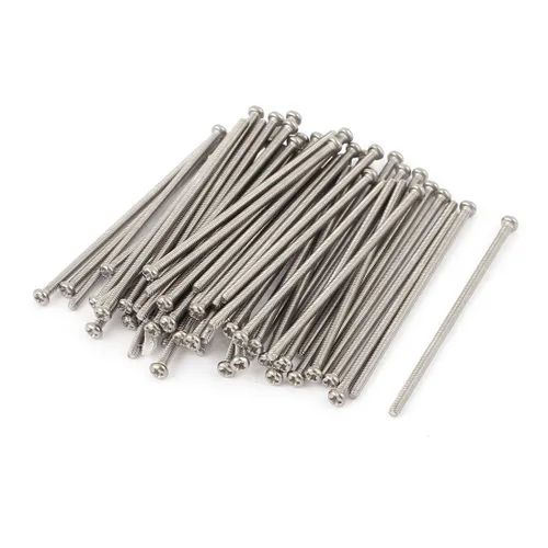 Vista 22 de uxcell Tornillos Phillips de cabeza cruzada de acero inoxidable 304 M2 x 0.118 in 60pcs