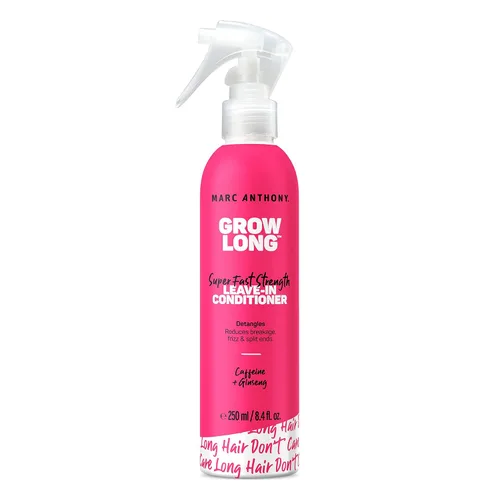 Vista 5 de Marc Anthony Set de regalo de champú y acondicionador Grow Long con biotina, acondicionador sin enjuague en aerosol y desenredante, cafeína