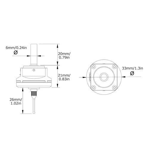 Vista 7 de Buscador 3D CNC, sonda de sensor 3D universal profesional, localizador 3D multifuncional con punta de acero de tungsteno para ejes X, Y y Z