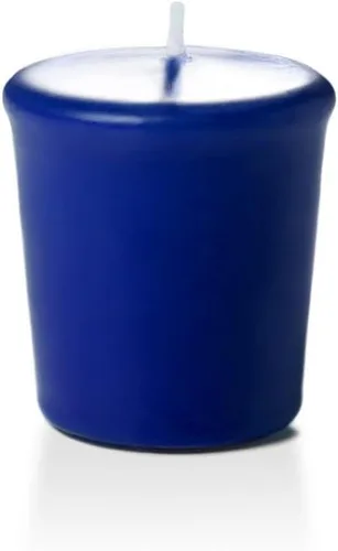 Vista 2 de Yummi - Velas votivas sin aroma, 15 horas de combustión, color blanco. 9 por paquete