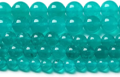 Vista 56 de 4mm 90 piezas Cuentas de piedra natural de turquesa africana para hacer joyería Cuentas sueltas de gemas redondas para pulseras, collares, aretes