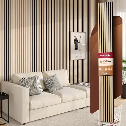 Vista 20 de Paquete de Muestras de Color de Paneles de Pared Acústicos Avana - Paneles de Madera Premium para Decoración de Paredes - Insonorización