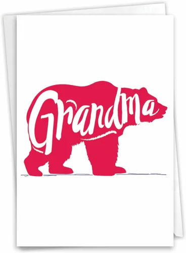 Vista 8 de NobleWorks - Felicitaciones por tu nueva tarjeta de felicitación para bebé (madre) con sobre de 5 x 7 pulgadas (1 tarjeta) Mama Bear C3462CGG