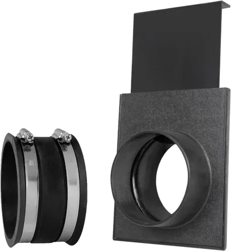 Vista 9 de POWERTEC 70364 Codo de 90 grados de diámetro exterior de 4 pulgadas para conector de manguera de recolección de polvo de 4 pulgadas (transparente)