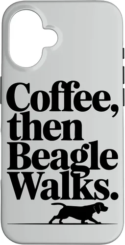 Vista 31 de Funny Beagle Walks Dad Beagle Mom Parent Beagle Coffee Case for iPhone XR