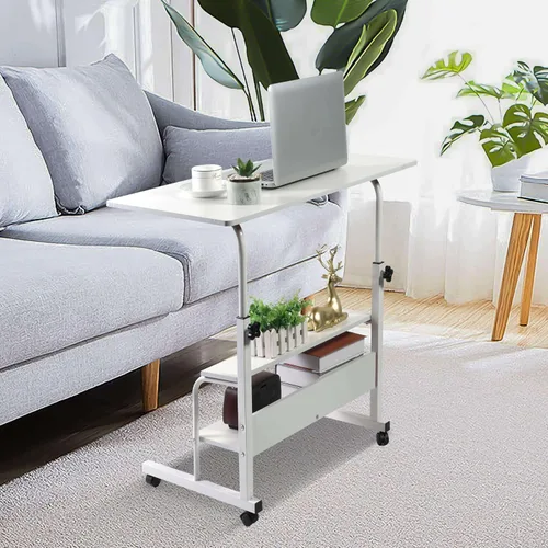 Vista 7 de Mesa Ajustable para Estudiante Computadora Portátil Muebles de Oficina en Casa Espacios Pequeños Sofá Dormitorio Mesita de Noche Escritorio Aprender