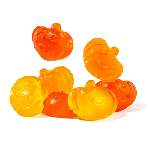 Vista 8 de Fruidles Dulces de calabazas de otoño, gomitas de sabores de frutas surtidos, aptas para alérgicos, sin OMG, sin edulcorantes artificiales (1 libra)