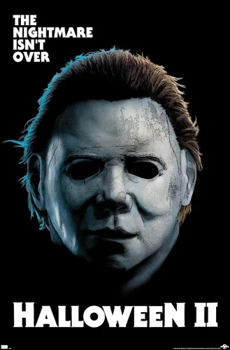 Vista 12 de Trends International Halloween II - Póster de pared de pesadilla, 22.4 pulgadas de largo x 14.7 pulgadas, versión enmarcada en madera de granero