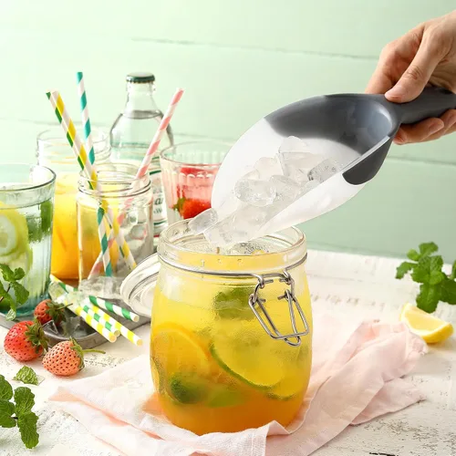 Vista 69 de Spring Chef - Cuchara magnética para congelador, sin BPA, color negro Flexi-Plastic Popcorn Scoop with Soft Grip Handle - Dishwasher Safe Ice