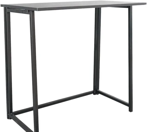 Vista 5 de Escritorio plegable para computadora para espacios pequeños, necesita montaje, escritorio de oficina en casa, mesa plegable para computadora, mesa