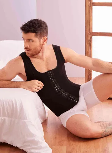 Vista 9 de SHAPE CONCEPT Fajas colombianas para hombres y hombres, faja de alta compresión, moldeadora de cuerpo para hombres 062 063