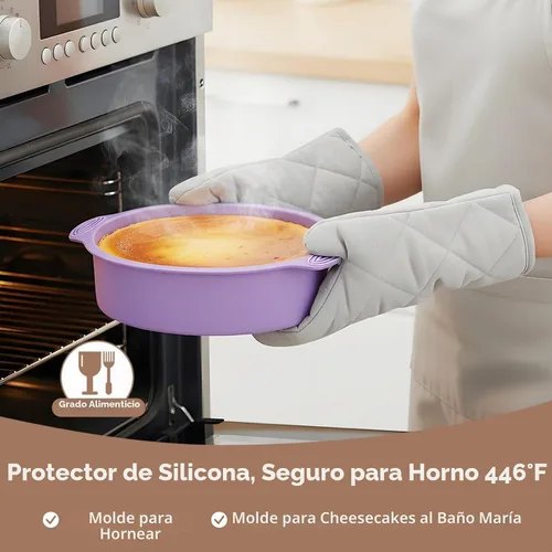 Vista 7 de Springform - Molde antiadherente para tarta de queso de 9 pulgadas