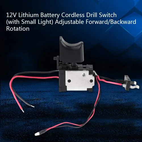 Vista 6 de Interruptor de taladro eléctrico, herramienta de energía eléctrica de 7,2 V - 24 V, batería de litio, interruptor de disparo de control de velocidad