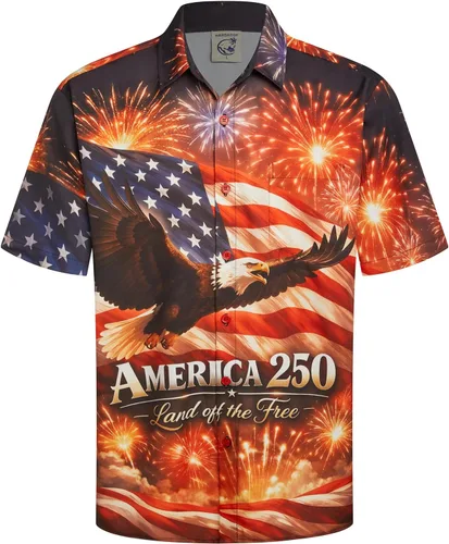 Vista 42 de Camisa de Halloween para Hombre de Hardaddy, de Manga Corta, con Botón, con Estampado Gracioso, Camisa Casual Negro