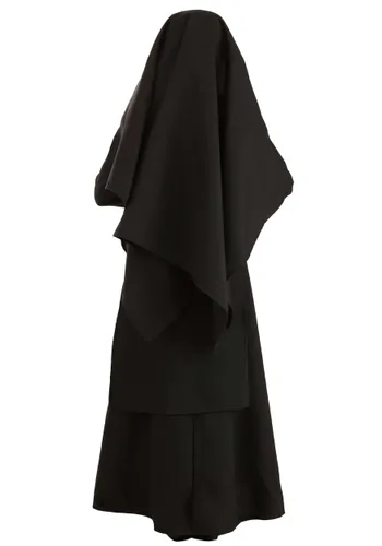 Vista 2 de Disfraz Deluxe de Monja Católica para Niños Multicolor