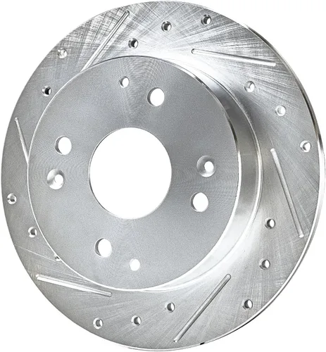 Vista 247 de Detroit Axle - Rotores de freno delantero para 04-13 Mazda 3 Rotores de frenos de disco 06-15 Mazda 5 Reemplazo: Rotor regular delantero de 11.81