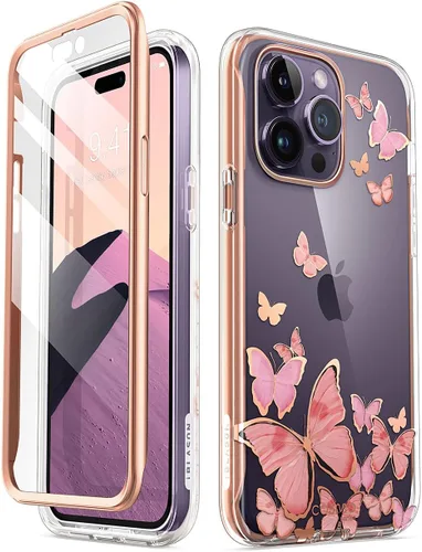 Vista 10 de i-Blason Cosmo Series - Funda para iPhone 14 Pro de 6.1 pulgadas (versión 2022), funda protectora delgada de cuerpo completo con protector