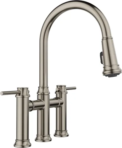 Vista 9 de Empressa - Grifo de puente desplegable (1.5 GPM, color negro mate)