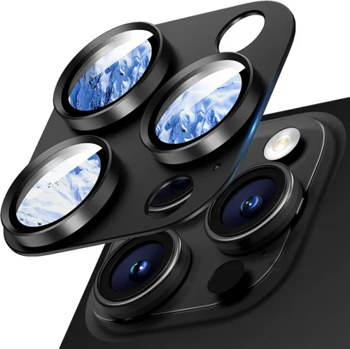 Vista 18 de Protector de lente de cámara para iPhone 15/iPhone 15 Plus/iPhone 14/iPhone 14 Plus, pantalla de cubierta de cámara de vidrio templado de aleación