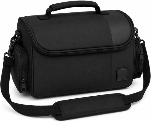 Vista 9 de eCostConnection Pequeña bolsa acolchada para cámara con correa para el hombro - Estuche compacto para cámara DSLR y sin espejo, funda protectora