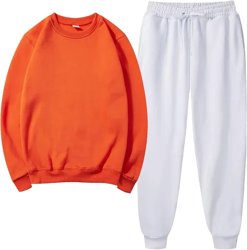 Vista 2 de Tuianres Sweatshirt Set For Women, Casual Two Piece Athletic Suit Set Crewneck Sweatshirt And Tracksuit Fall Jogger Sweatsuit
