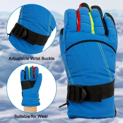 Vista 2 de Kids Snow Gloves,Kids Mittens Winter Waterproof,Girls Snow Gloves,Kids Gloves Winter Waterproof,Snow Gloves for Kids